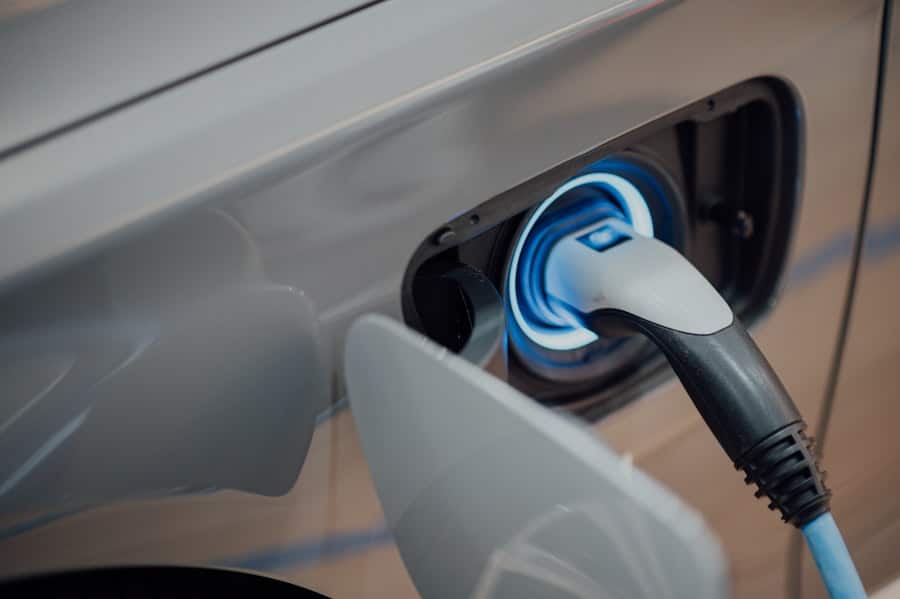 Electric car charging station