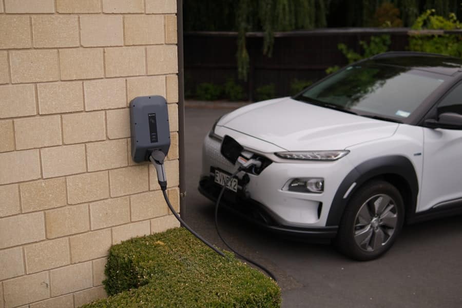 Photo Electric car charging station